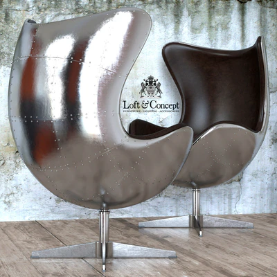 ARMCHAIR EGG AVIATOR DESIGNED BY ARNE JACOBSEN — Ver 2