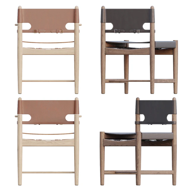 AVE Spanish Dining Armchair 3237 by Borge Mogensen — Descargar