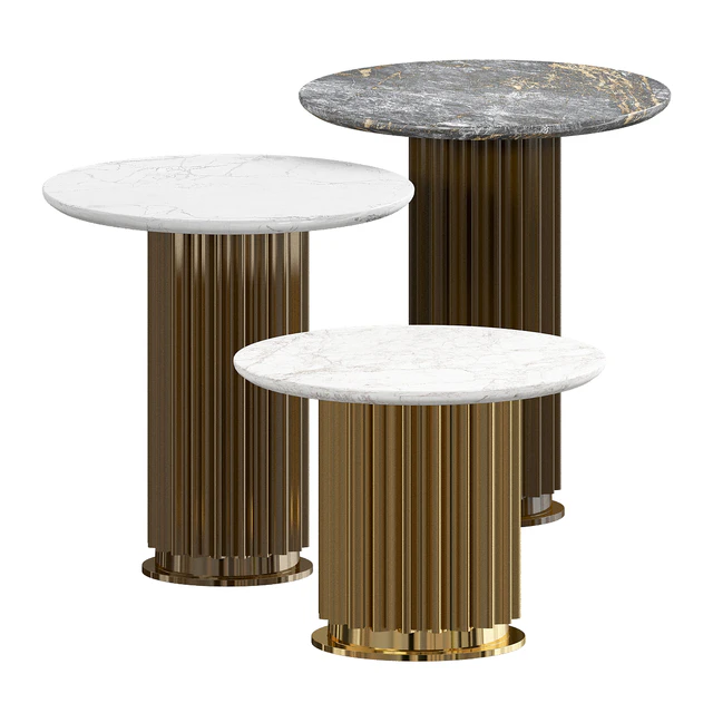 Gold Emperador Dark Coffee Table — Скачать