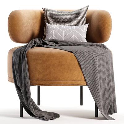 Penn Taupe Boucle Wing Back Accent Chair — Ver 2