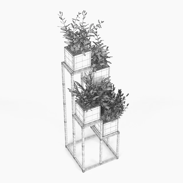 Quadrant Plant Stand — Скачать