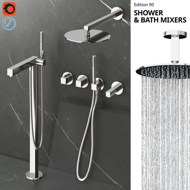 Keuco Edition 90 shower and bath faucets — Descargar