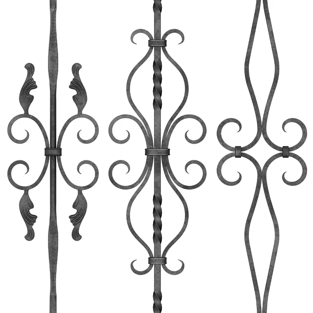 Wrought Iron Bundle No2 Railing — Descargar