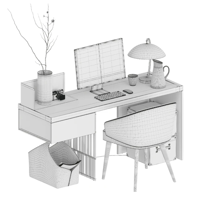 Table Molteni SCRIBA  Home Office, Armchair Minotti Lawson, IMAC — Descargar
