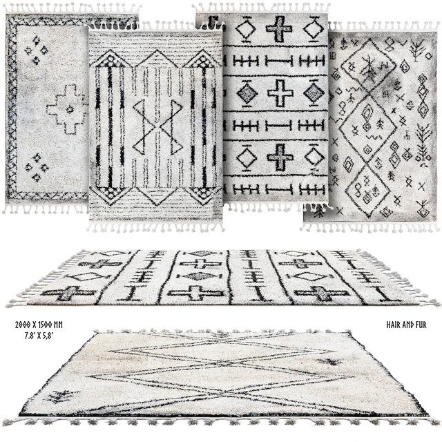 Scandinavian rugs set — Descargar