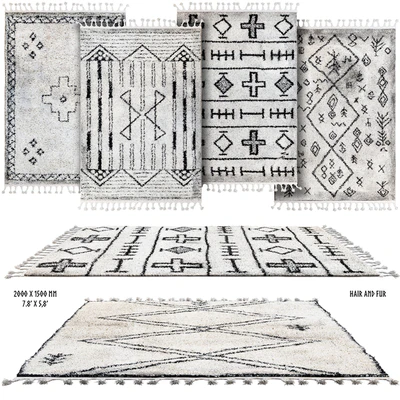 Scandinavian rugs set — Ver 1