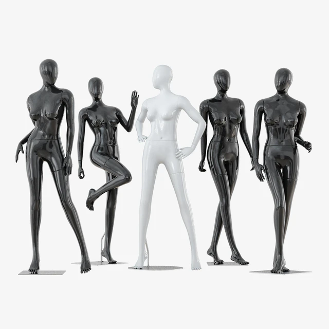 A collection of five faceless female mannequins 34 — Скачать