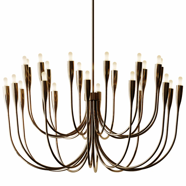 Liona Brass Candelabra Chandelier Light — Descargar