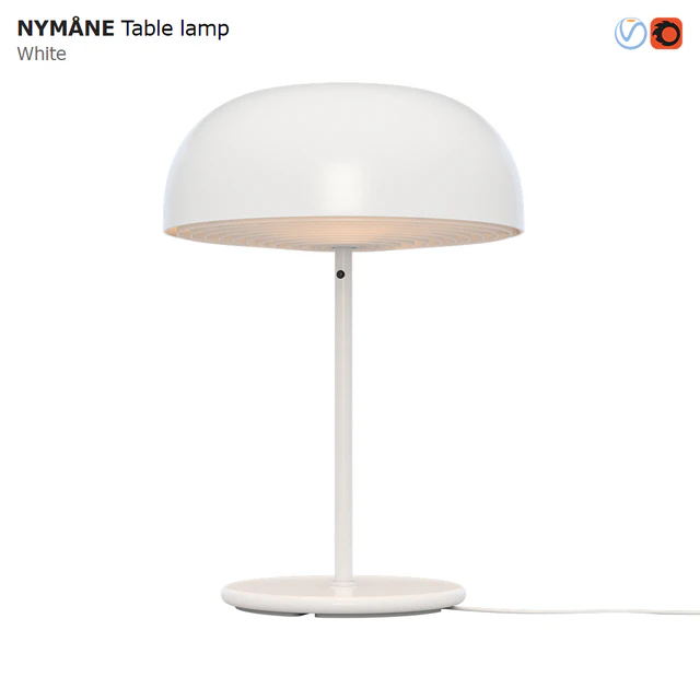 IKEA NYMANE Table Lamp White — Descargar