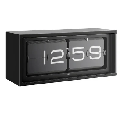 the brick black desk clock by leff amsterdam — скачать