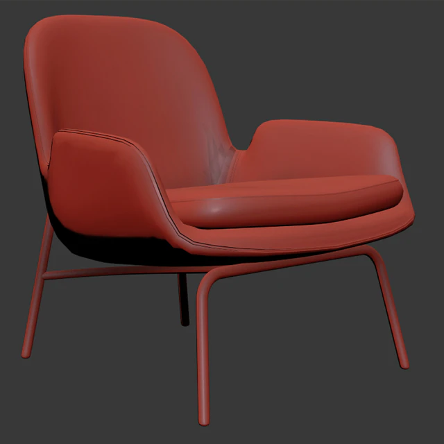 Era Lounge Chair Low Steel — Descargar