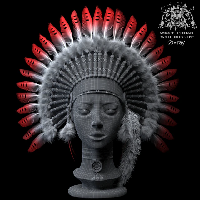 West Indian war bonnet — Скачать