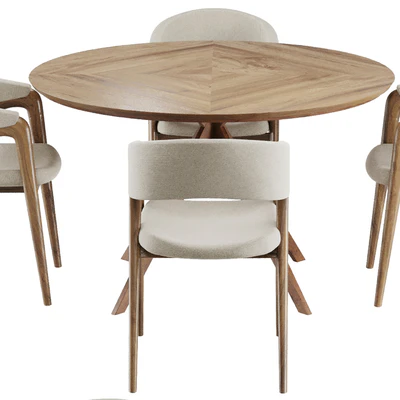 Dinning chair and table set3 — Ver 2