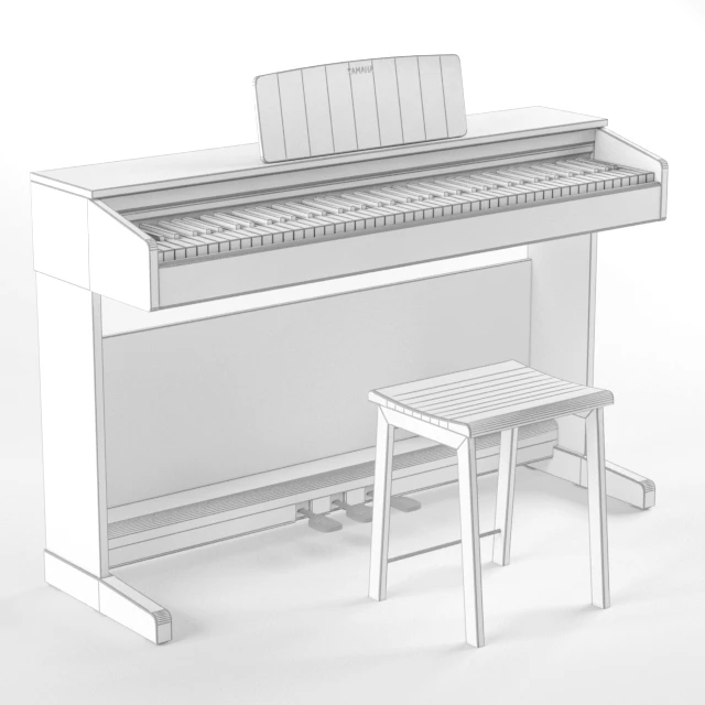 Цифровое пианино YAMAHA YDP-143 WH&B — Скачать