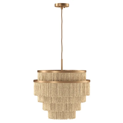Julia Tiered Fringe Chandelier — Вид 2