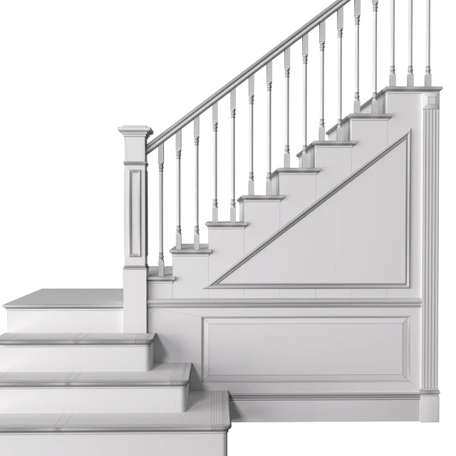 Stair in a classic style.Classic Modern interior Stair — Descargar