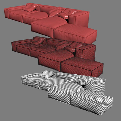 Living Divani - NeoWall Sofa Composition I — Вид 2