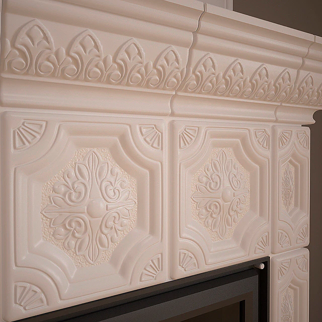Oven - fireplace with tiles — Descargar