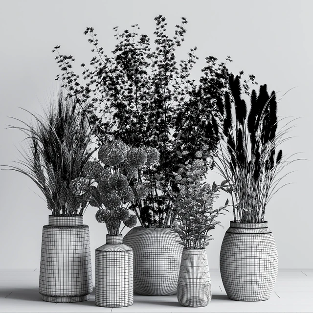 Collaction Plants Bouquet 04 — Скачать