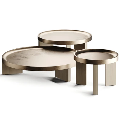 Minotti LOUVER Outdoor Metal Table — Ver 2