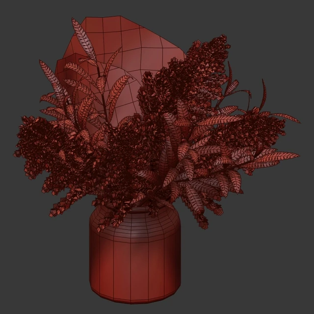 Bouquet of pampas, olives, and palm leaves — Descargar