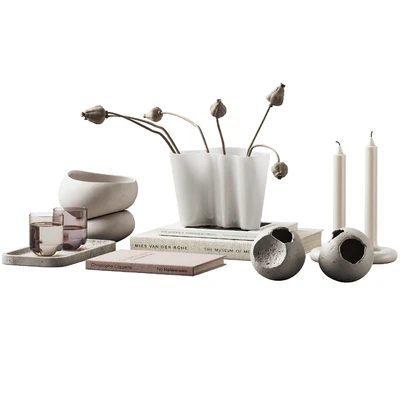 370 decorative set 038 cracked spheres and dried poppy seeds — Вид 2