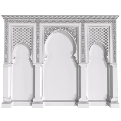 Арка в восточном стиле. Арабская декоративная стена. Arabic wall.Oriental Wall paneling — Вид 3