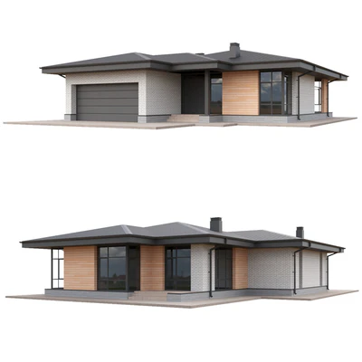 Set of low poly houses 03 — Ver 2