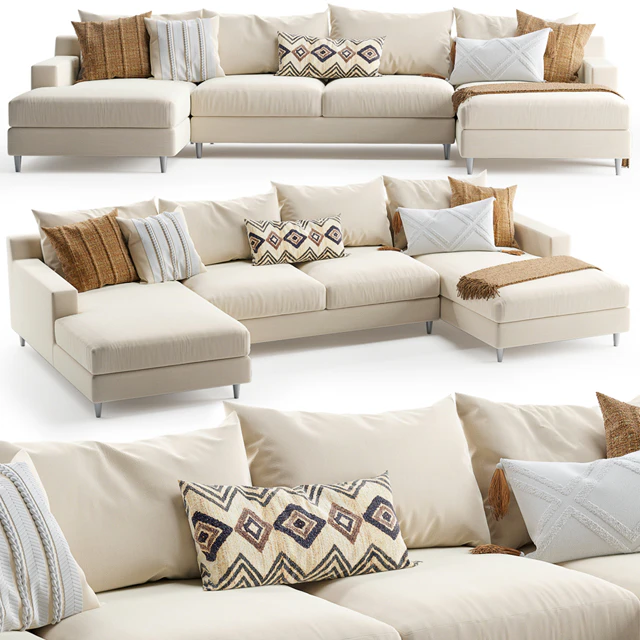 Sloan U-Sectional Sofa — Скачать