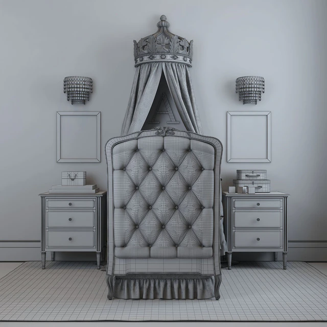 RH / BED COLETTE TUFTED CRIB — Descargar