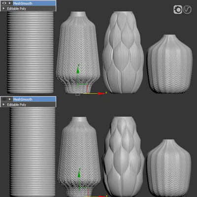 Amazing glass vases set for interior — Ver 2