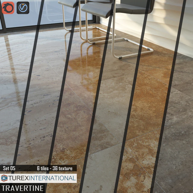 TUREX INTERNATIONAL Travertine Tiles Set 05 — Descargar