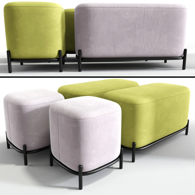 Pawai square pouf — Скачать