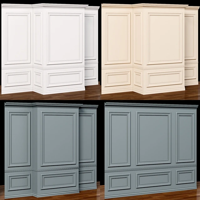 Wall molding 10. Boiserie classic panels — Download