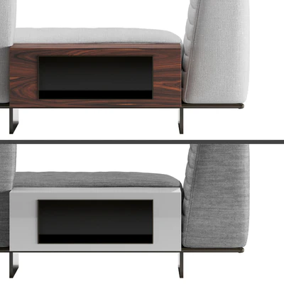 Sofa Minotti Roger Suite Low Mix With Case — Ver 2