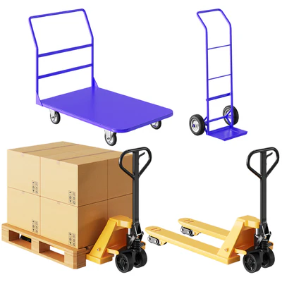 CAT Forklift, Manual Loader and Warehouse Carts Kit — Вид 2
