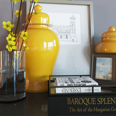 Decoration set yellow vases — Вид 2