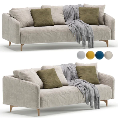 Sofa Ljeri Barhat Beige By Divan.ru / Диван Льери — Вид 1