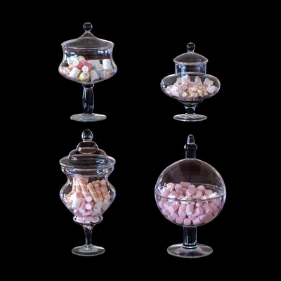 CYS Glass Candy Buffet Jar and Marshmallow — Ver 1