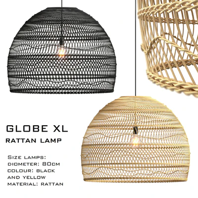 Wicker lamp globe xl — Вид 1