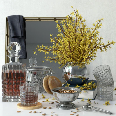 Forsythia decorative set — Ver 1