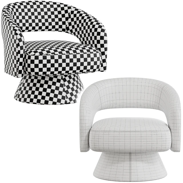 Aracelly Upholstered Swivel Barrel Chair — Descargar