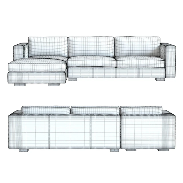 Restoration Hardware Maddox Leather Sectional — Descargar