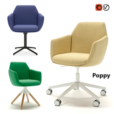 Office chair Haworth Poppy — Ver 1