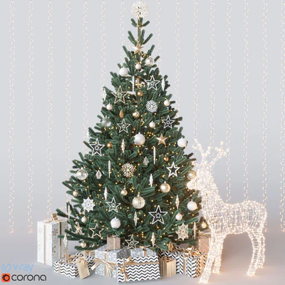 Gold Christmas tree — Вид 1