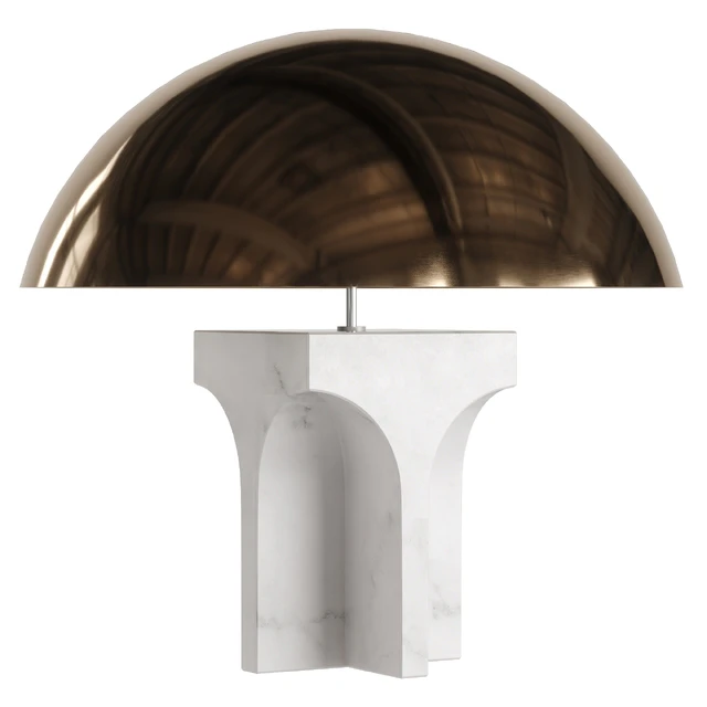 FENDI ROXIE TABLE LAMP CARRARA WHITE MARBLE — Скачать