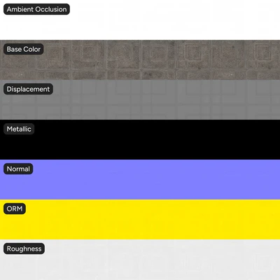 geometric patterned aggregate concrete sidewalk texture — Вид 2