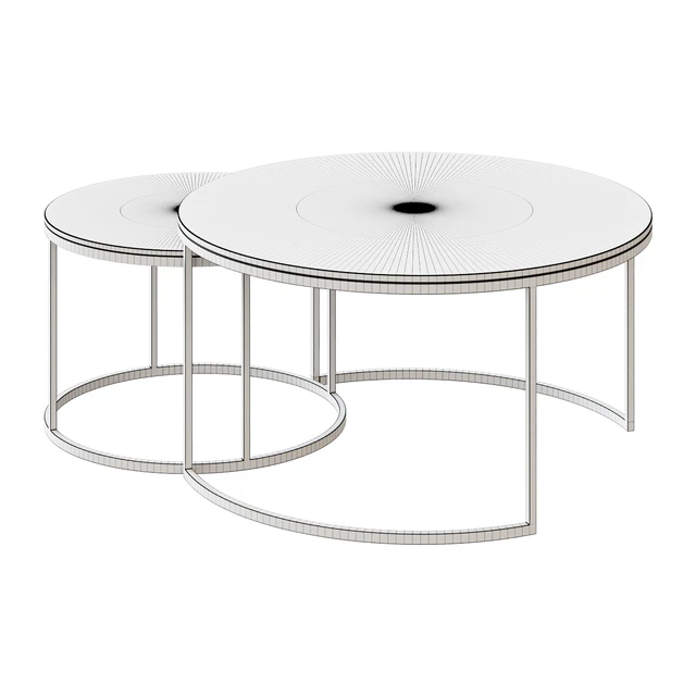 Журнальный столик   Duke Round Metal Nesting Coffee Tables    журнальный стол — Скачать
