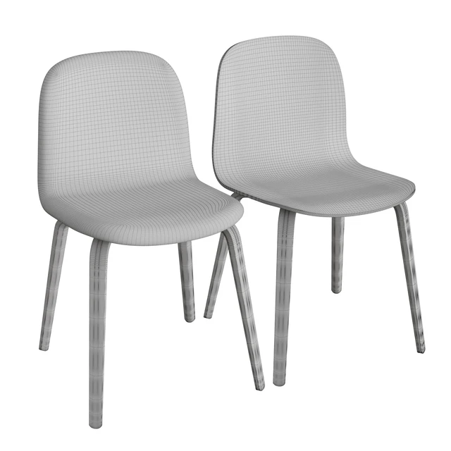 Visu Chair Wood Base — Descargar