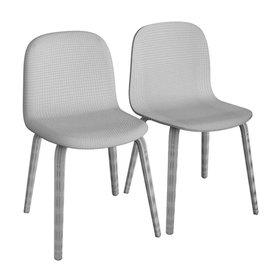 Visu Chair Wood Base — Ver 2